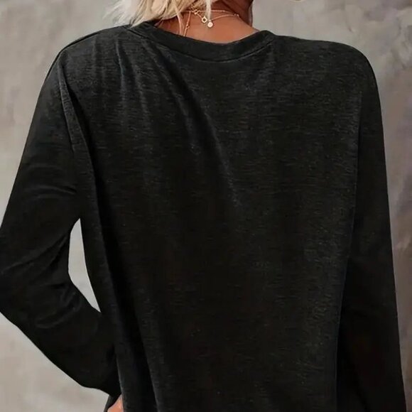 WOMENS COZY CANDY CANE PRINT TSHIRT NIP - Picture 4 of 5